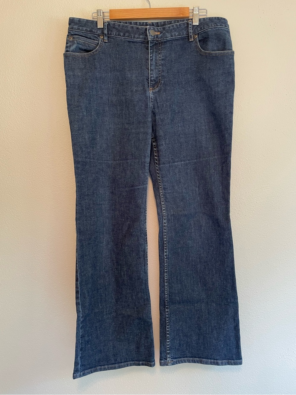 J. Jill Women's Dark Blue Flare Jeans size 16